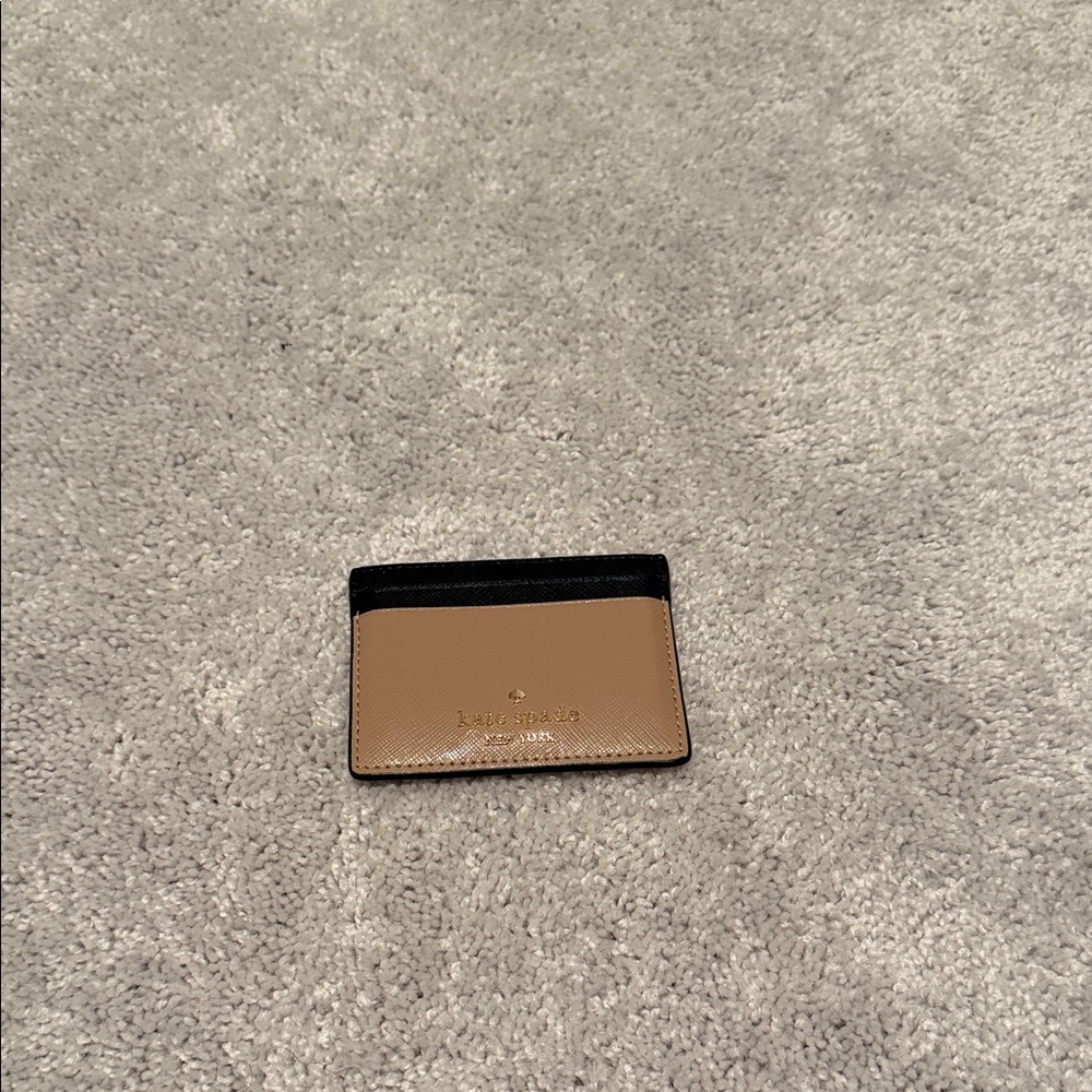 Kate Spade Beige and Black Card Holder